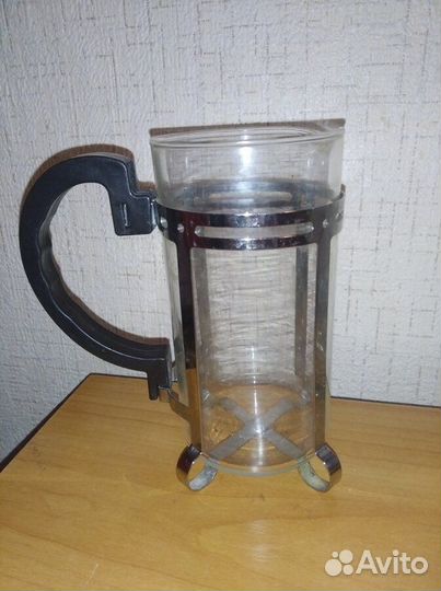 Кружка металл+стекло д/кофе,д/чая 200 мл стандарт