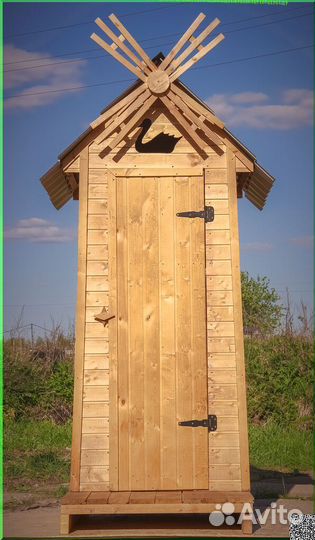 Уличный туалет деревянный JWL458