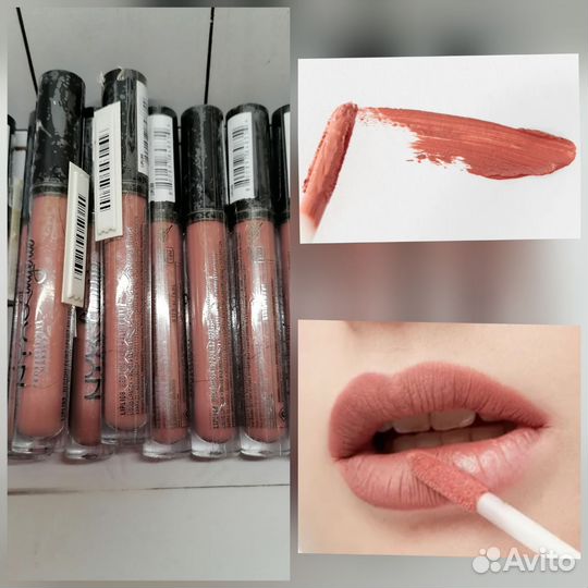 Жидкая матовая помада NYX lingeri,08 bedtime flirt