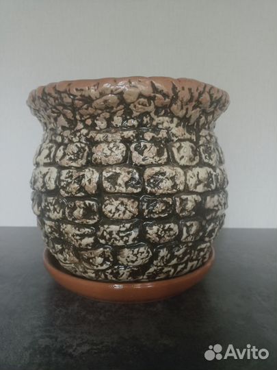 Горшок для цветов керамика большой h20