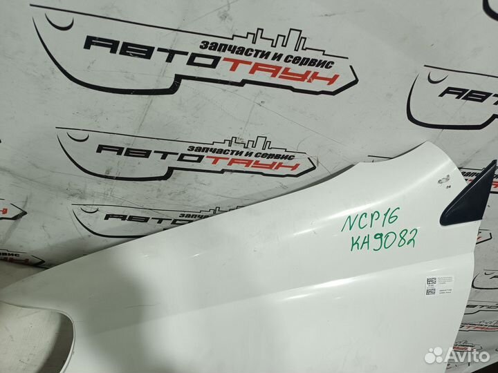 Крыло toyota echo platz NCP12 NCP16 SCP11 5381252040 переднее левое 1 модель белый, 068 KA9082