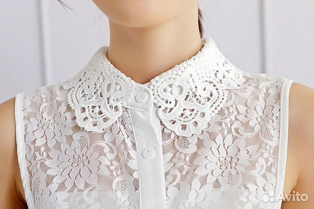 Воротник манишка кружевная ажурная женская