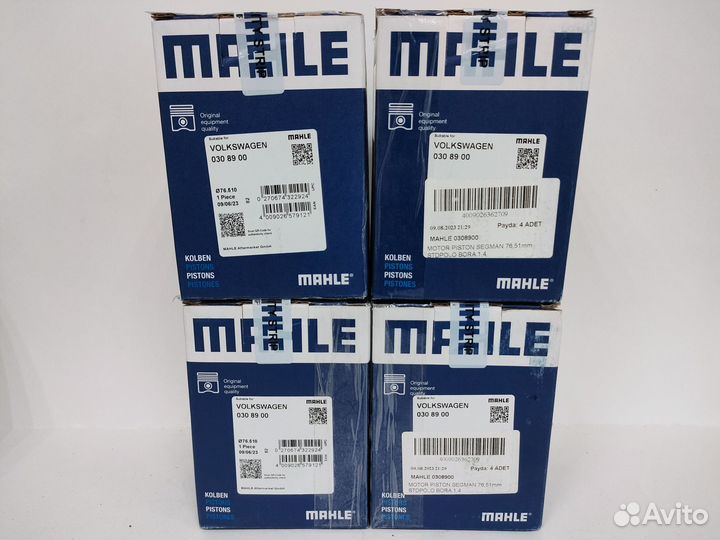 Комплект поршней с кольцами STD 1.4 16V AXP Mahle