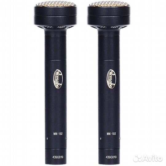 Стереопара микрофонов Октава мк-102 (черный, в дер