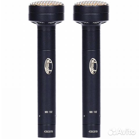 Стереопара микрофонов Октава мк-102 (черный, в дер