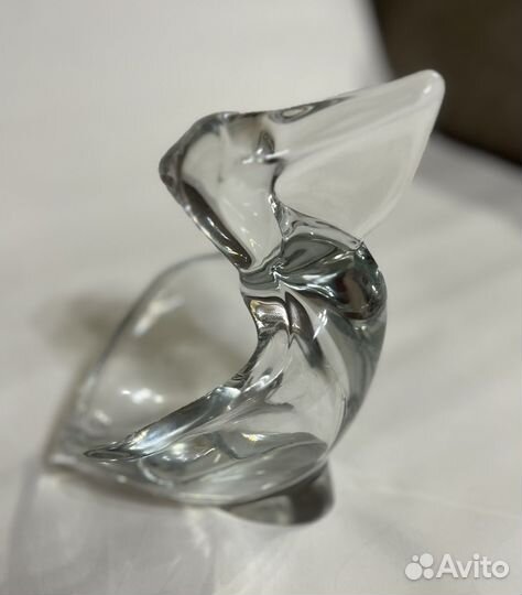 Хрусталь ваза Пеликан Швеция пресс-папье винтаж
