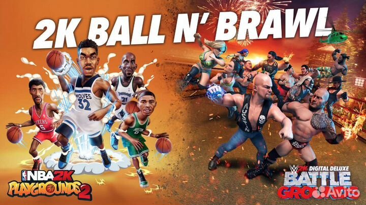NBA 2K Playgrounds 2 + WWE 2K Battlegrounds Deluxe