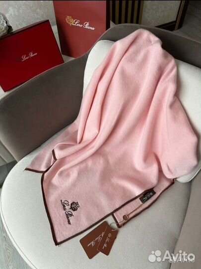 Кашемировая шаль loro piana коробка в комплекте