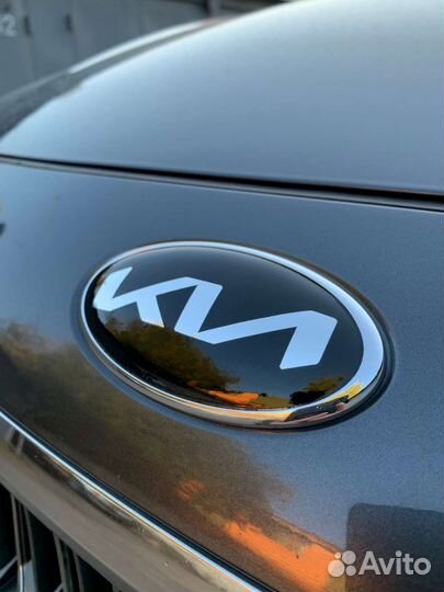 Наклейки на значок KIA хром оригинал