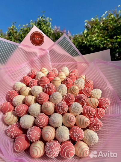 Букет клубники в шоколаде на День матери