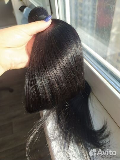 Чёрный тресс 65 и, 70см натуральный