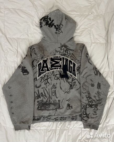 Зип Худи Balenciaga Skater Graffiti