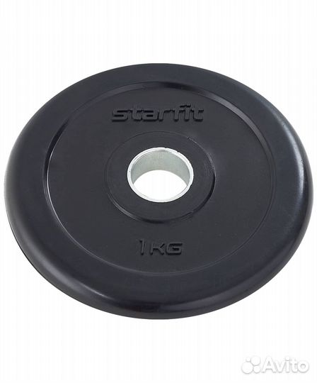 Диск обрезиненный Starfit BB-202 1кг