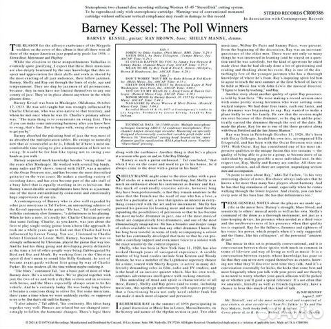 Barney Kessel With Shelly Manne And Ray Brown / Th