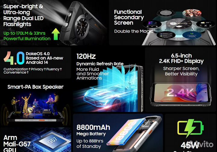 Blackview Oscal Tiger 10, 8/256 ГБ