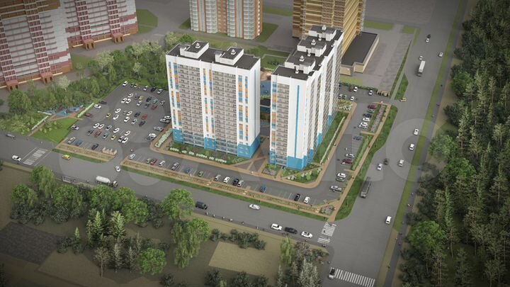 2-к. квартира, 62,8 м², 6/17 эт.