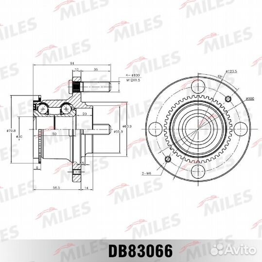 Ступица с подшипником mitsubishi lancer