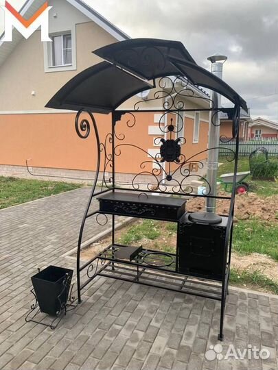 Мангал с крышей