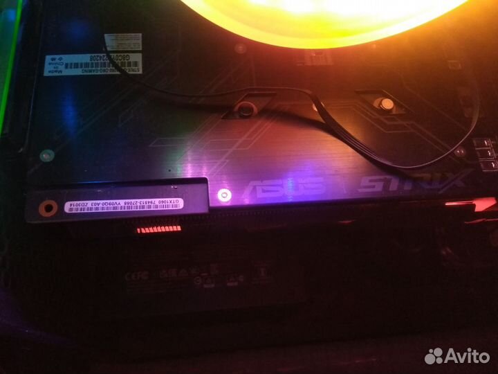 Видеокарта GTX 1060 6gb asus ROG strix