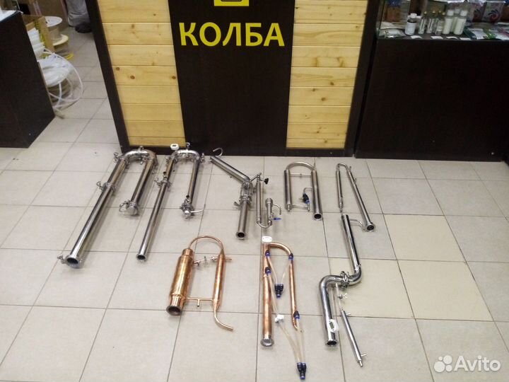 Бражная колонна, ректификационная, пленочная колон