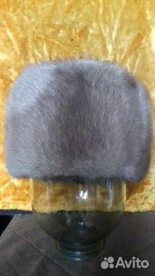 Норковая мужская шапка