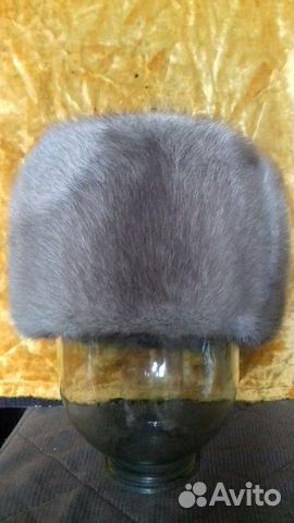 Норковая мужская шапка