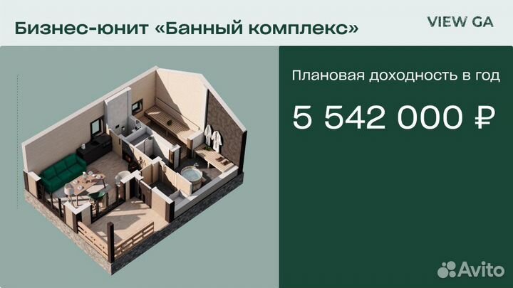 Пассивный доход от бани от 285 000 в мес