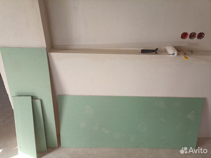 Гипсокартон влагостойкий 12 мм