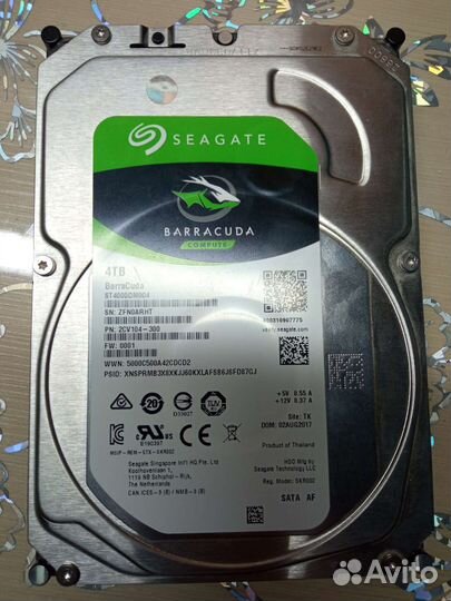 Жесткий диск hdd 4 tb