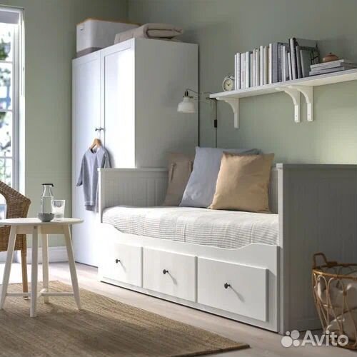 Кровать IKEA hemnes с тремя ящиками