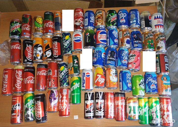Банки из под газировки и пива