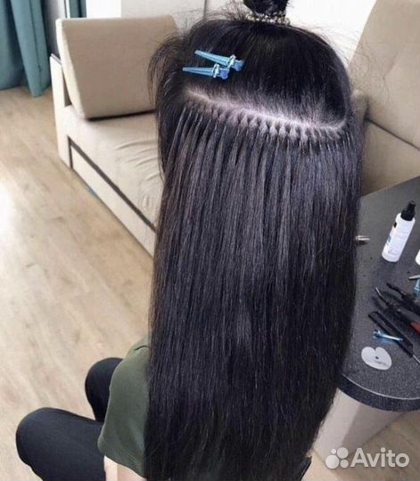 Наращивание волос модель
