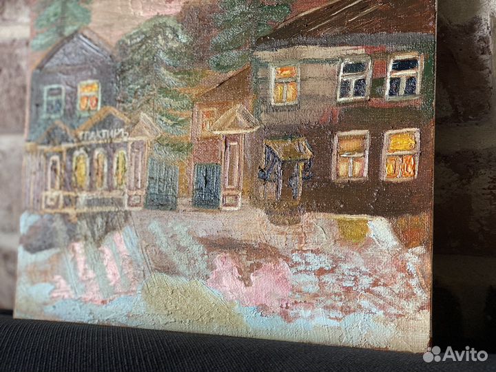 Картина маслом «Провинциальный, уездный город»