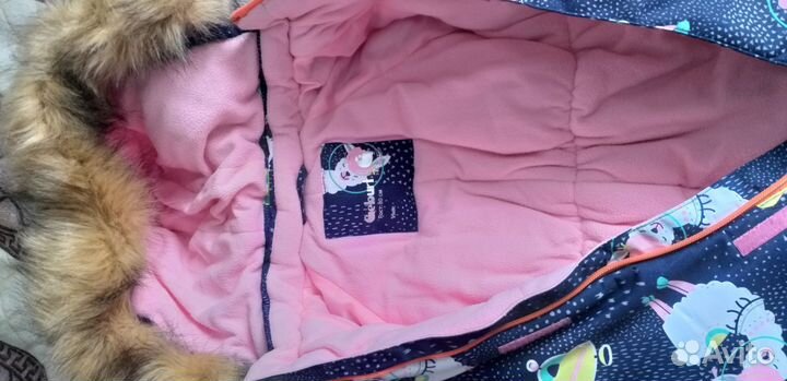 Зимний комбинезон для девочки 80 86 размер