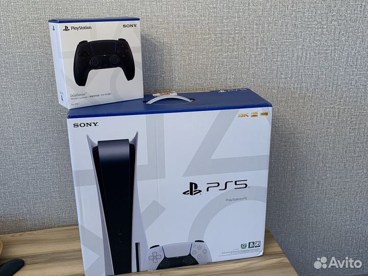 Sony ps 5 с дисководом, 2 джойстика, новый