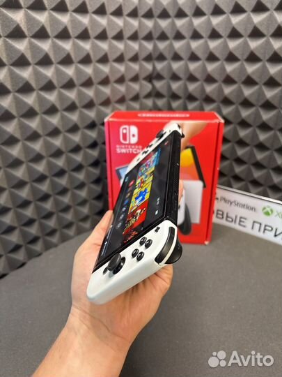 Nintendo switch oled чип + 256гб + 21 игра