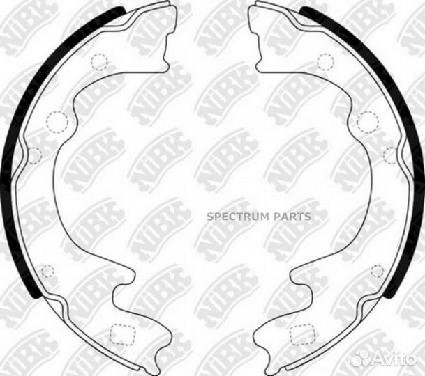 Колодки барабанные NiBK FN3350 nibk FN3350
