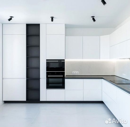 Кухонный гарнитур угловой в потолок на заказ