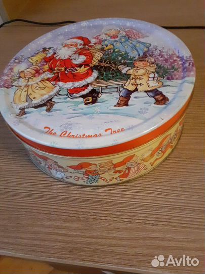 Коробка подарочная жесть, 19.5х9 см