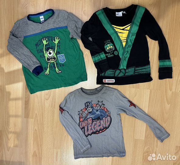 Большое пакет фирменных вещей для мальчика 122-128