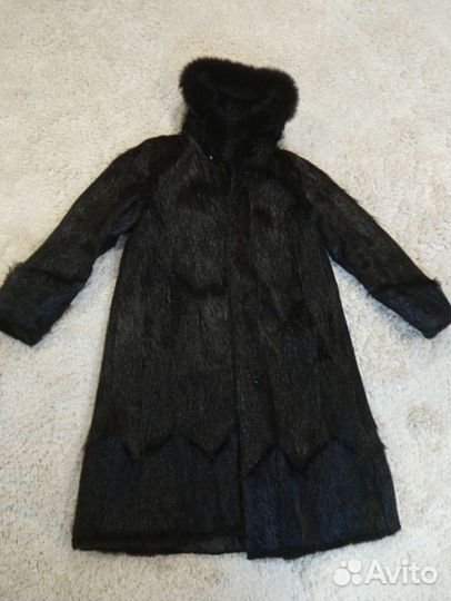 Шуба с капюшоном