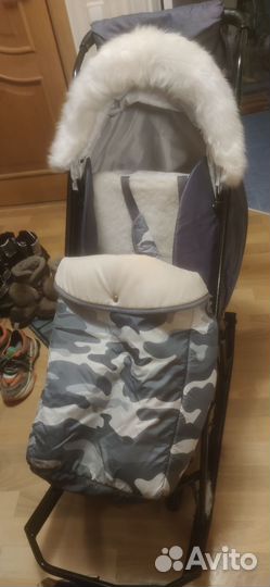 Детские санки коляска