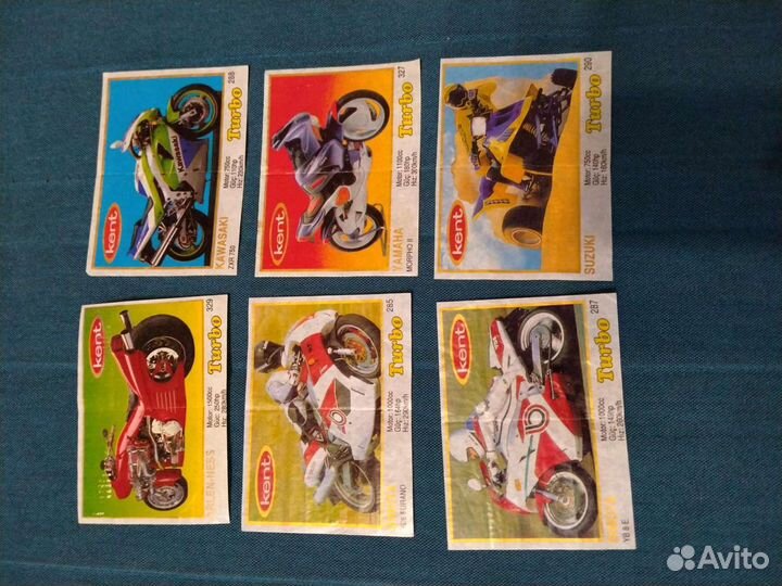 Вкладыши от жвачки Turbo