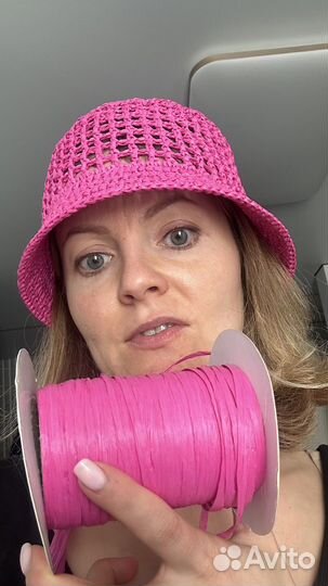 Панама из рафии ispie