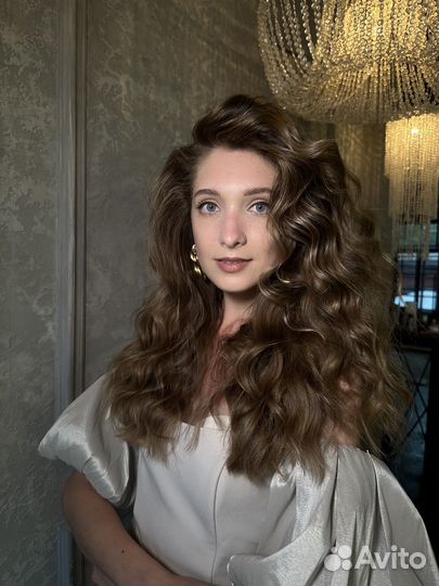 Прически, косы,локоны, макияж, свадебный образ