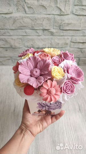 Подарок из шоколадных цветов маме день рождения