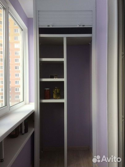 Шкаф с рольставнями на балкон на заказ с доставкой