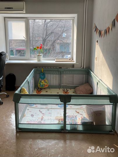 Манеж детский+ковер