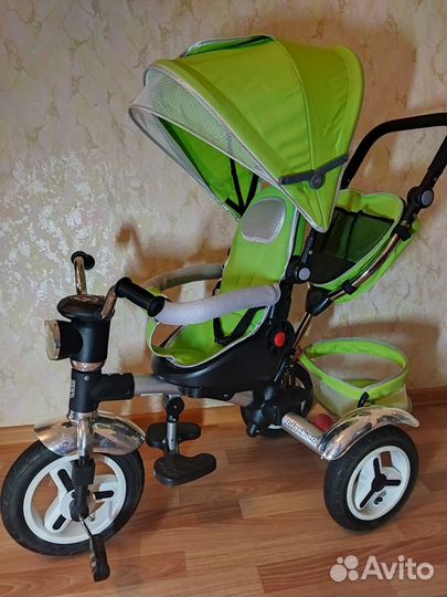 Детский трехколесный велосипед коляска