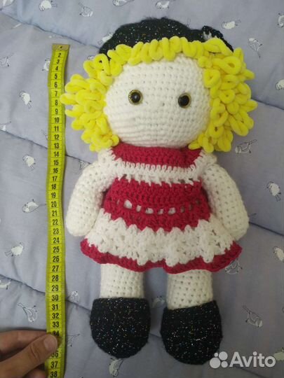 Игрушка вязаная кукла амигуруми